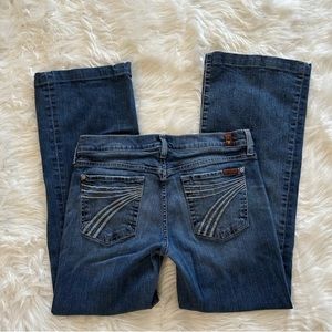 7 For All Mankind Dojo Low Rise Flare Jeans